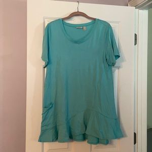 Logo top: gently worn